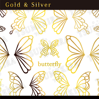 honchan プロデュース Butterfly motif gold (ジェル専用)