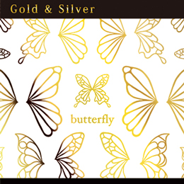 honchan プロデュース Butterfly motif gold (ジェル専用)