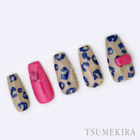 [40%OFF][公式限定] MEGU NAIL プロデュース MEGUレオパード BLUE(ブルー)