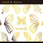 honchan プロデュース Butterfly motif gold (ジェル専用)