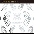 [セール対象][公式限定] honchan プロデュース Butterfly motif silver (ジェル専用)(バタフライ モチーフ シルバー)